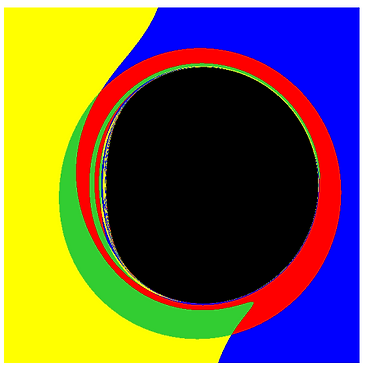 String-theoretical black hole image